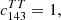 $$ \begin{aligned} {c}^{TT}_{143} = 1, \end{aligned} $$