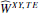 $ \widehat{W}^{XY,\;TE} $