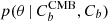 $ p(\theta\,|\,C_b^{\rm CMB},C_b) $