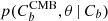 $ p(C_b^{\rm CMB},\theta\,|\,C_b) $
