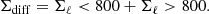 $$ \begin{aligned} {\Sigma }_\mathrm{diff} ={\Sigma }_\mathrm \ell < 800 +{\Sigma }_\mathrm \ell >800 . \end{aligned} $$