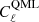 $ C_\ell^{\mathrm{QML}} $
