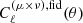 $ C_\ell^{(\mu\times\nu),\mathrm{fid}}(\theta) $