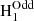 $ \mathrm{H}_1^{\mathrm{Odd}} $