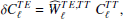 $$ \begin{aligned} \delta C^{TE}_{\ell }&= \widehat{W}^{TE,TT}_\ell \ C^{TT}_\ell , \end{aligned} $$