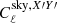 $ C^{\mathrm{sky},X{\prime}Y{\prime}}_{\ell} $