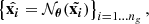 $$ \begin{aligned} \left\{ {\hat{{\mathbf {x}} _{\boldsymbol i}}}=\mathcal{N} _{\boldsymbol{\theta}}(\tilde{{\mathbf {x} _{\boldsymbol i}}})\right\} _{i=1\ldots n_g}, \end{aligned} $$