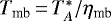 $T_{\textrm{mb}} \,{=}\, T^{*}_{A}/\eta_{\textrm{mb}}$