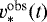 $v^{\textrm{obs}}_*(t)$