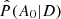 $ \hat{P}(A_0|D) $