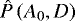 ${\hat{P}\left(A_0,D\right)}$