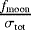 $\frac{f_{\textrm{moon}}}{\sigma_{\textrm{tot}}}$