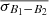 $ \overline{\sigma_{B_1-B_2}} $