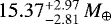 $15.37_{-2.81}^{&#x002B;2.97}\,M_{\oplus}$