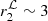 $ r_{2}^{\cal{L}} \sim 3 $