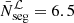 $ \bar{N}_{\mathrm{seg}}^{\cal{L}} = 6.5 $