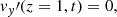 $$ \begin{aligned}&{ v}_{ y}\prime (z= 1,t) = 0, \end{aligned} $$