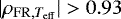 $|\rho_{\mathrm{FR},T_{\mathrm{eff}}}|>0.93$