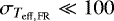 $\sigma_{T_{\mathrm{eff,\,FR}}}\ll 100$