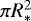 $\pi R_*^2$