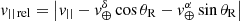 $ {\it v}_{||\,{\rm rel}} = \left|{\it v}_{||} -{\it v}_\oplus^\delta\cos\theta_{\rm R} - {\it v}_\oplus^\alpha\sin\theta_{\rm R}\right| $