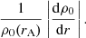 $$ \begin{aligned} \frac{1}{\rho _0(r_{\rm A})} \left|\frac{\mathrm{d} \rho _0}{\mathrm{d}r} \right|.\end{aligned} $$