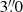 $ 3\overset{\prime \prime }{.}0 $