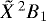 $\tilde{X}\,^2B_1$