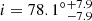 $ i=78.1^\circ{^{+7.9}_{-7.9}} $