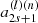 $ a_{2s+1}^{(l)(n)} $
