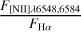 ${\frac{{F}_{\textrm{[NII] \lambda 6548, 6584}}}{{F}_{\textrm{H}{\alpha}}}}$