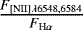 $ {\frac{{F}_{\textrm{[NII]} \lambda 6548, 6584}}{{F}_{\textrm{H}{\alpha}}}}$