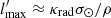 $ l_{\rm max}^\prime\approx\kappa_{\rm rad}\sigma_\odot/\rho $