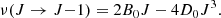$$ \begin{aligned} \nu (J\rightarrow J{-}1)=2B_0J - 4D_0J^3. \end{aligned} $$