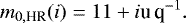 \[m_{0,\textrm{HR}}(i)=11&#x002B;i\textrm{u\,q}^{-1}.\]