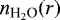 $n_{\textrm{H}_2\textrm{O}}(r)$