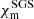 $ {\chi_{\rm m}^{\rm SGS}} $