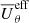 $ \overline{U}_\theta^{\mathrm{eff}} $