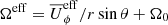 $ \Omega^{\mathrm{eff}}=\overline{U}_\phi^{\mathrm{eff}}/r\sin\theta + \Omega_0 $