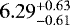 ${6.29^{&#x002B;0.63}_{-0.61}}$