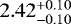 ${2.42^{&#x002B;0.10}_{-0.10}}$
