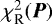 $\chi^2_{\textrm{R}}({\vec P})$