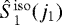 $\hat{S}_1^{\mathrm{iso}}(j_1)$