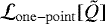 $\mathcal{L}_{\mathrm{one-point}}[\tilde{Q}]$