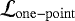 $\mathcal{L}_{\mathrm{one-point}}$