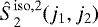 $\hat{S}_2^{\mathrm{iso}, 2}(j_1,j_2)$
