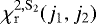 $\chi_{\mathrm{r}}^{2, \mathrm{S_2}}(j_1, j_2)$