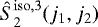 $\hat{S}_2^{\mathrm{iso}, 3}(j_1,j_2)$