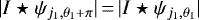 $|I\star\psi_{j_1, \theta_1 &#x002B; \pi}|\,{=}\,|I\star\psi_{j_1, \theta_1}|$