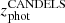 $ z_{\mathrm{phot}}^{\mathrm{CANDELS}} $